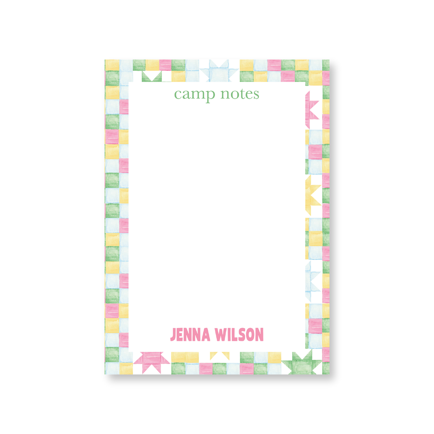 Camp Notes Pink No. 2 Notepad