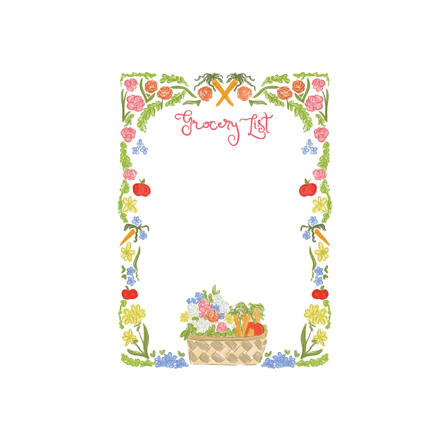 Grocery List Notepad