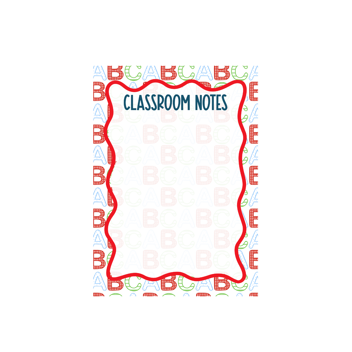Teacher ABC Notepad