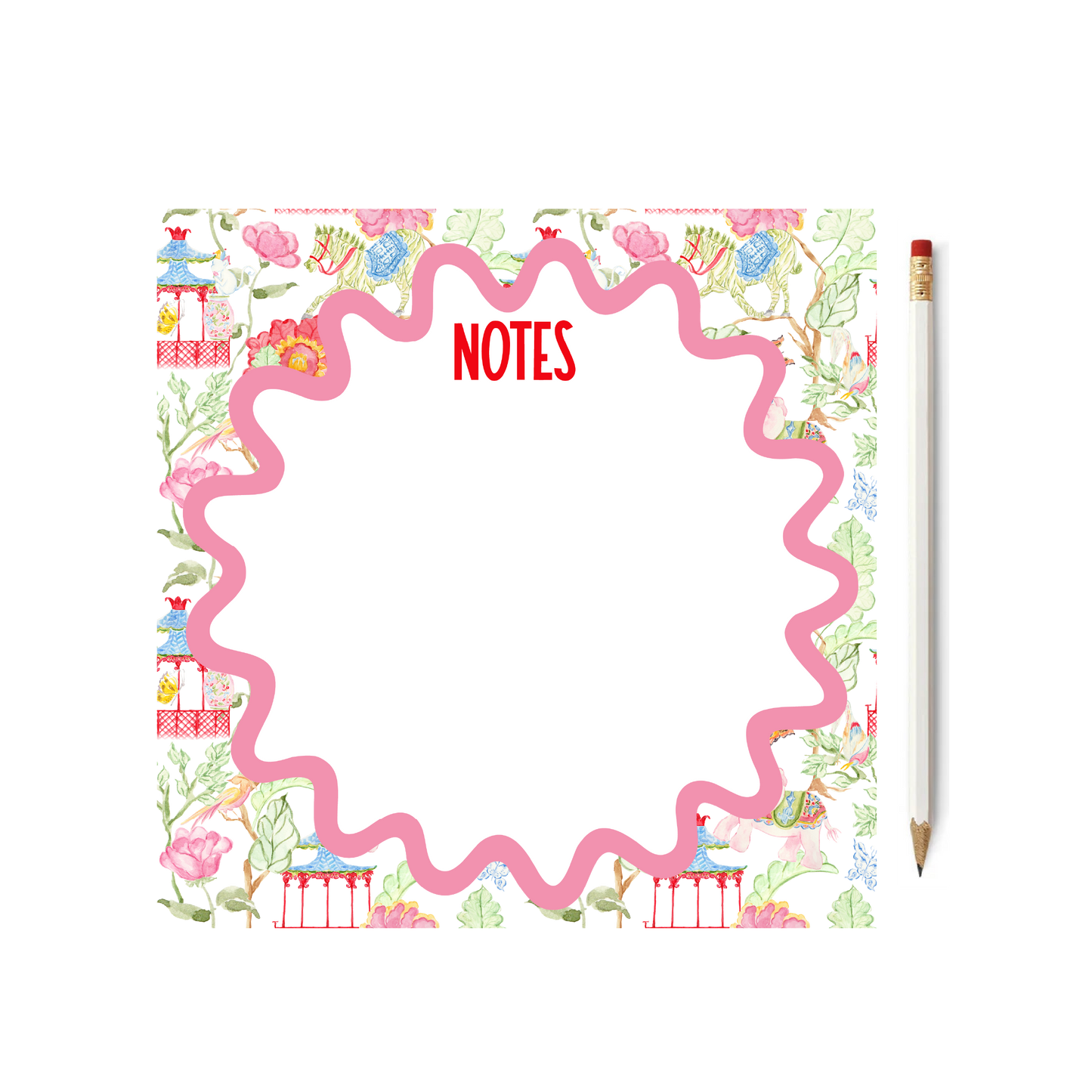 Floral Garden Square 8" Notepad