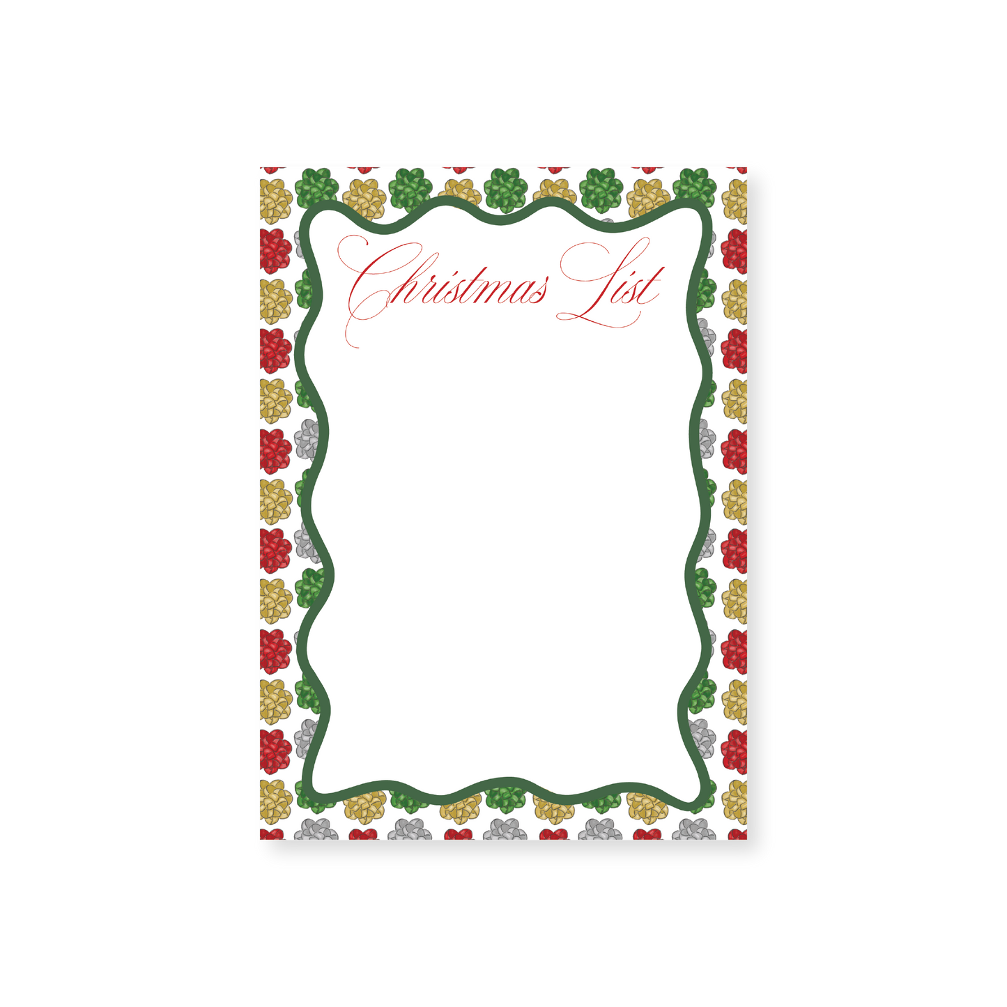 Christmas List Holiday Notepad