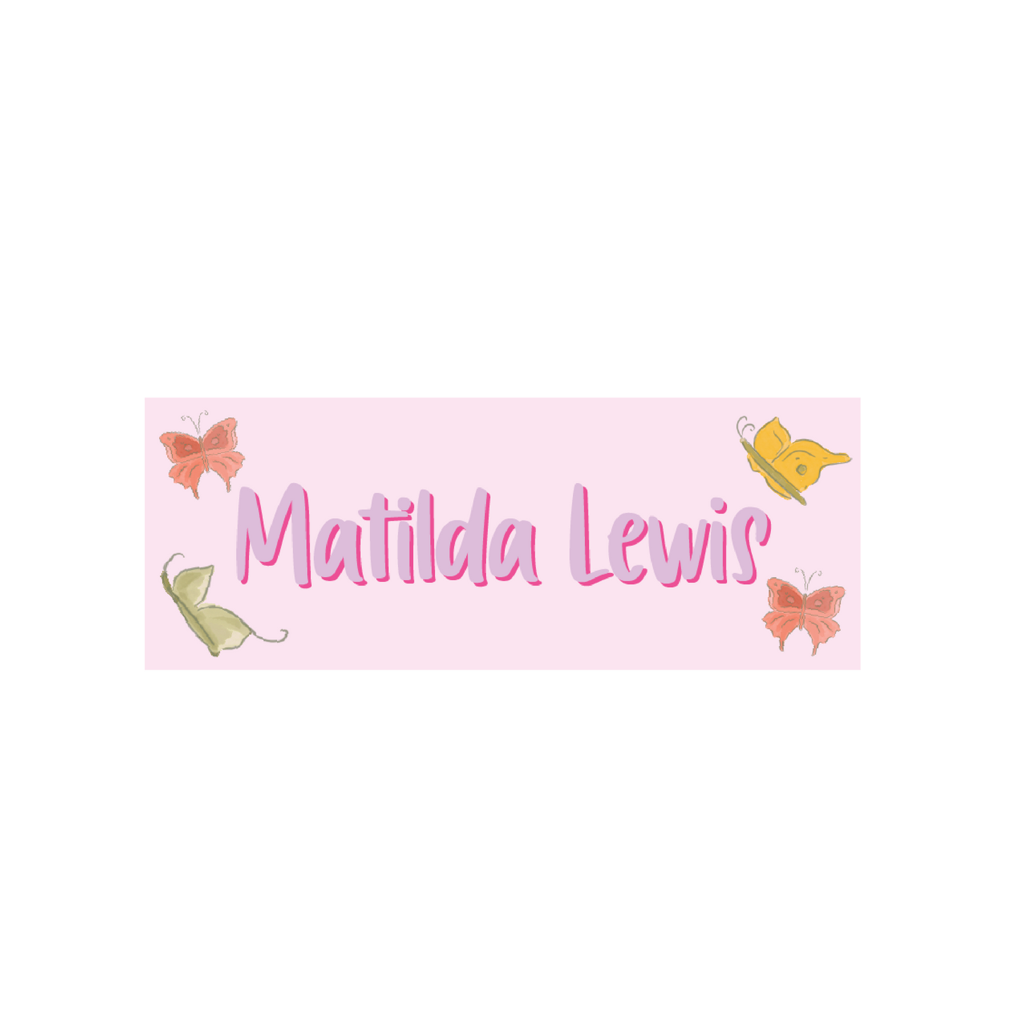 Butterfly Name Labels