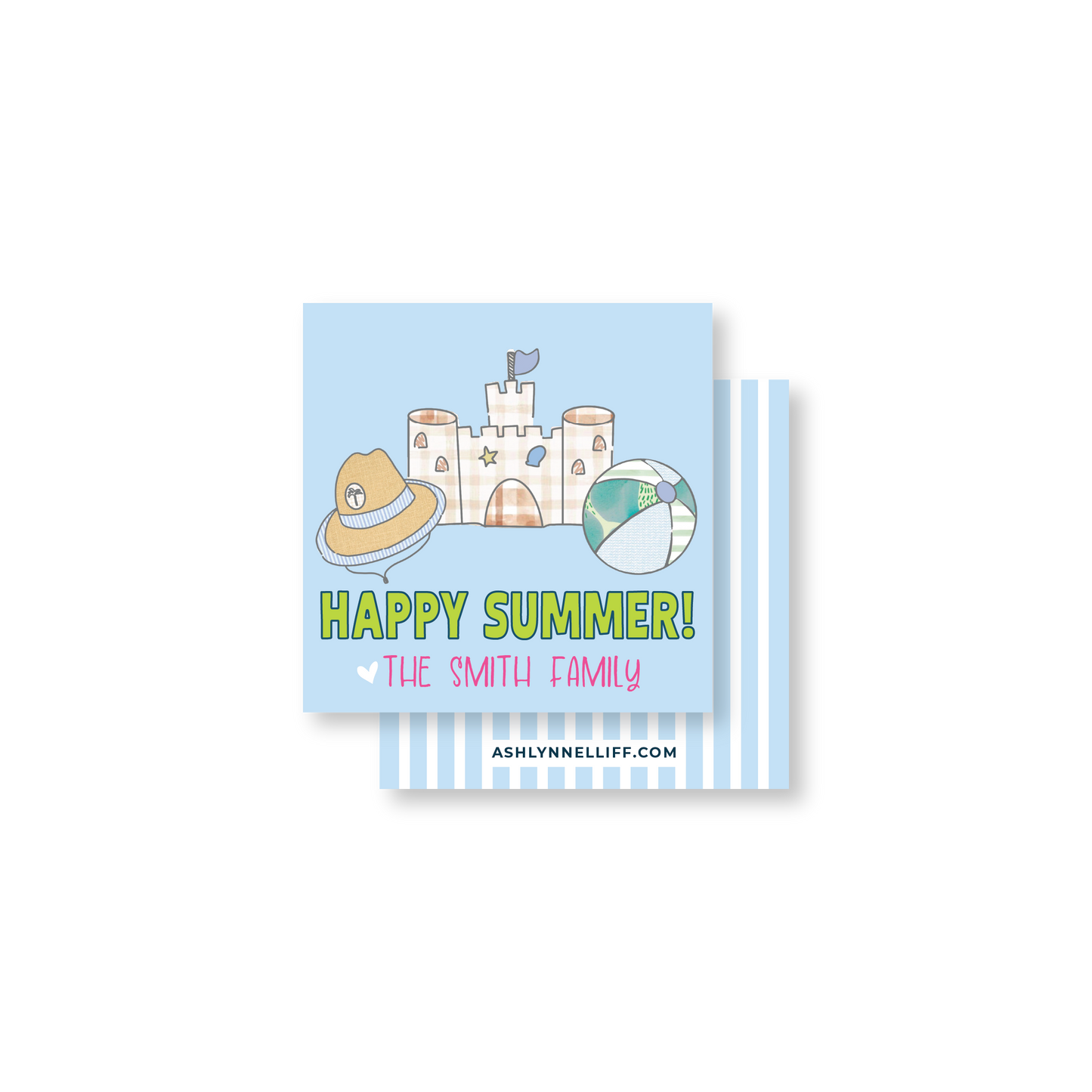 Happy Summer (Beach Essentials) Gift Tag