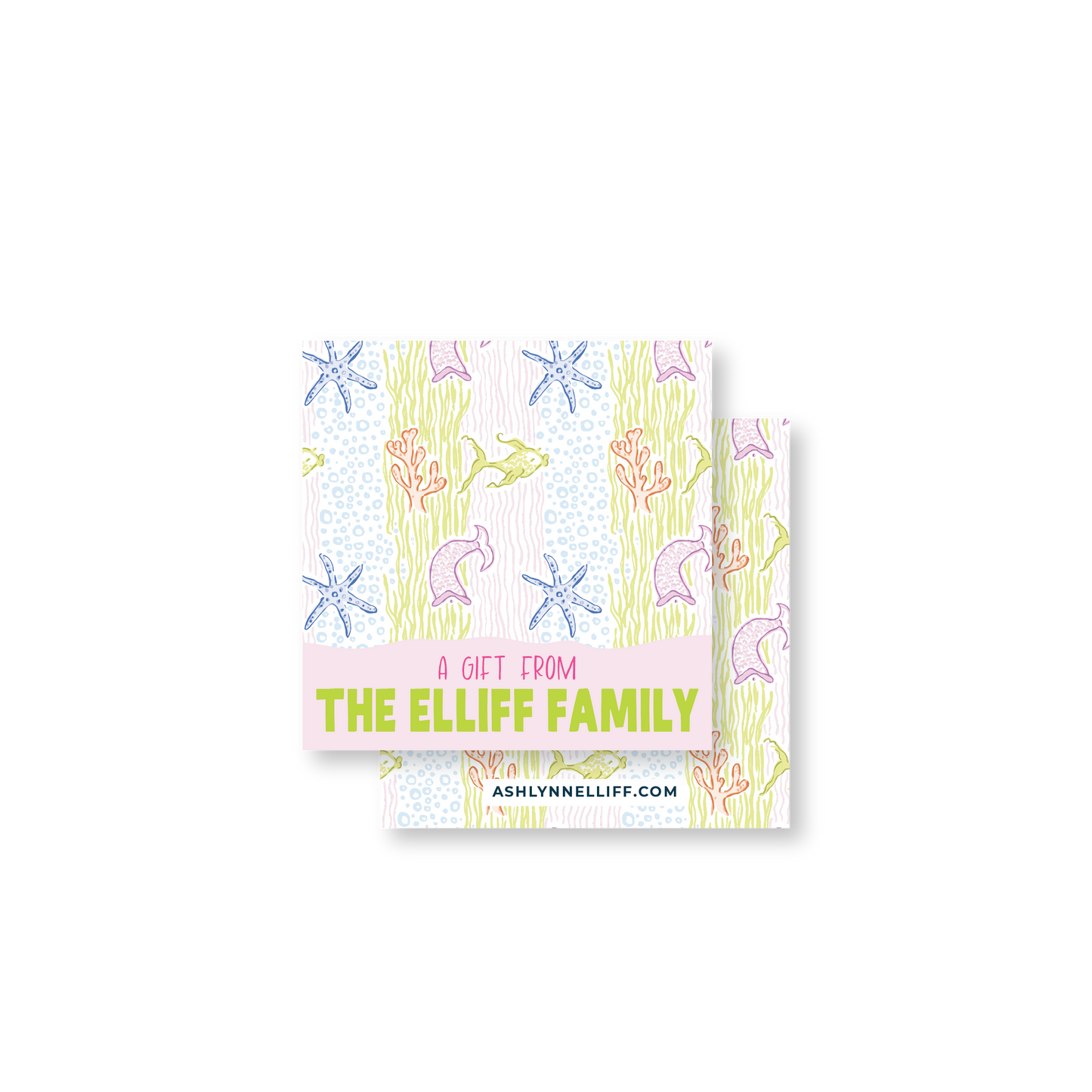 Beach Themed Gift Tag