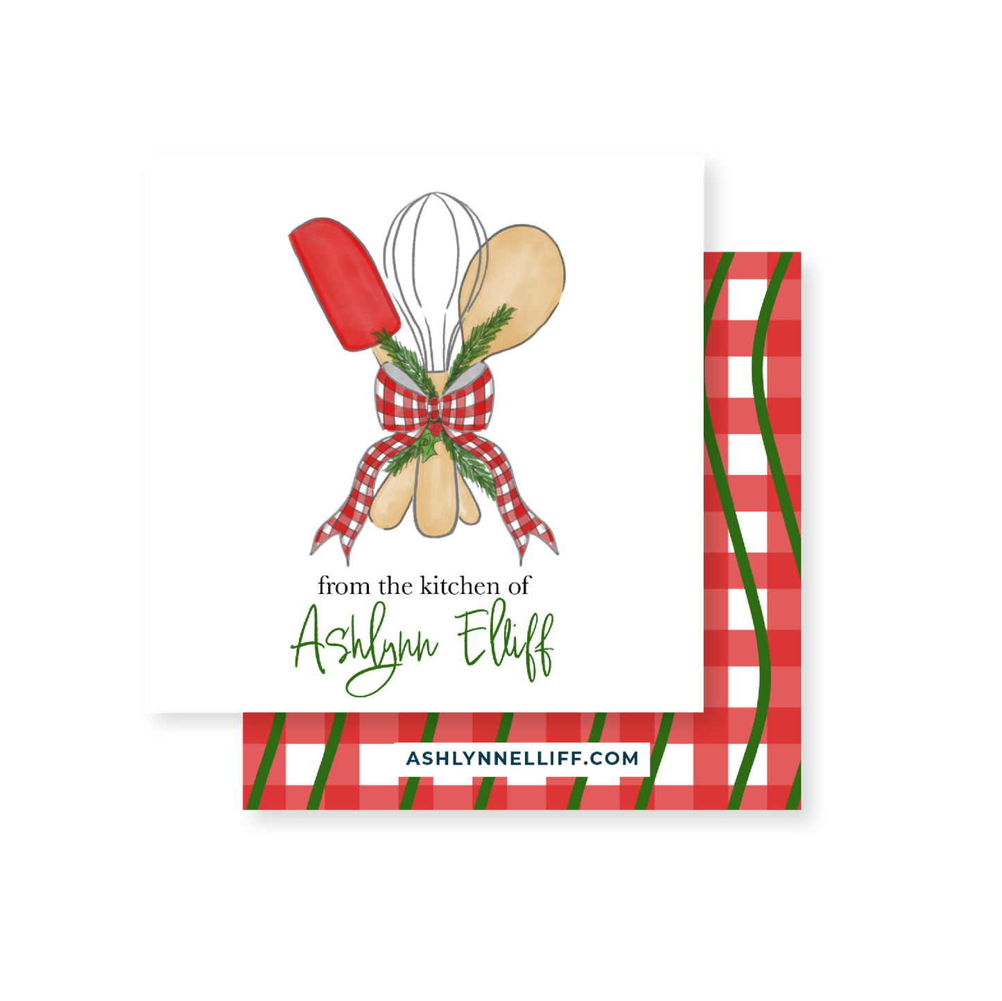 From the Kitchen of Holiday Gift Tag