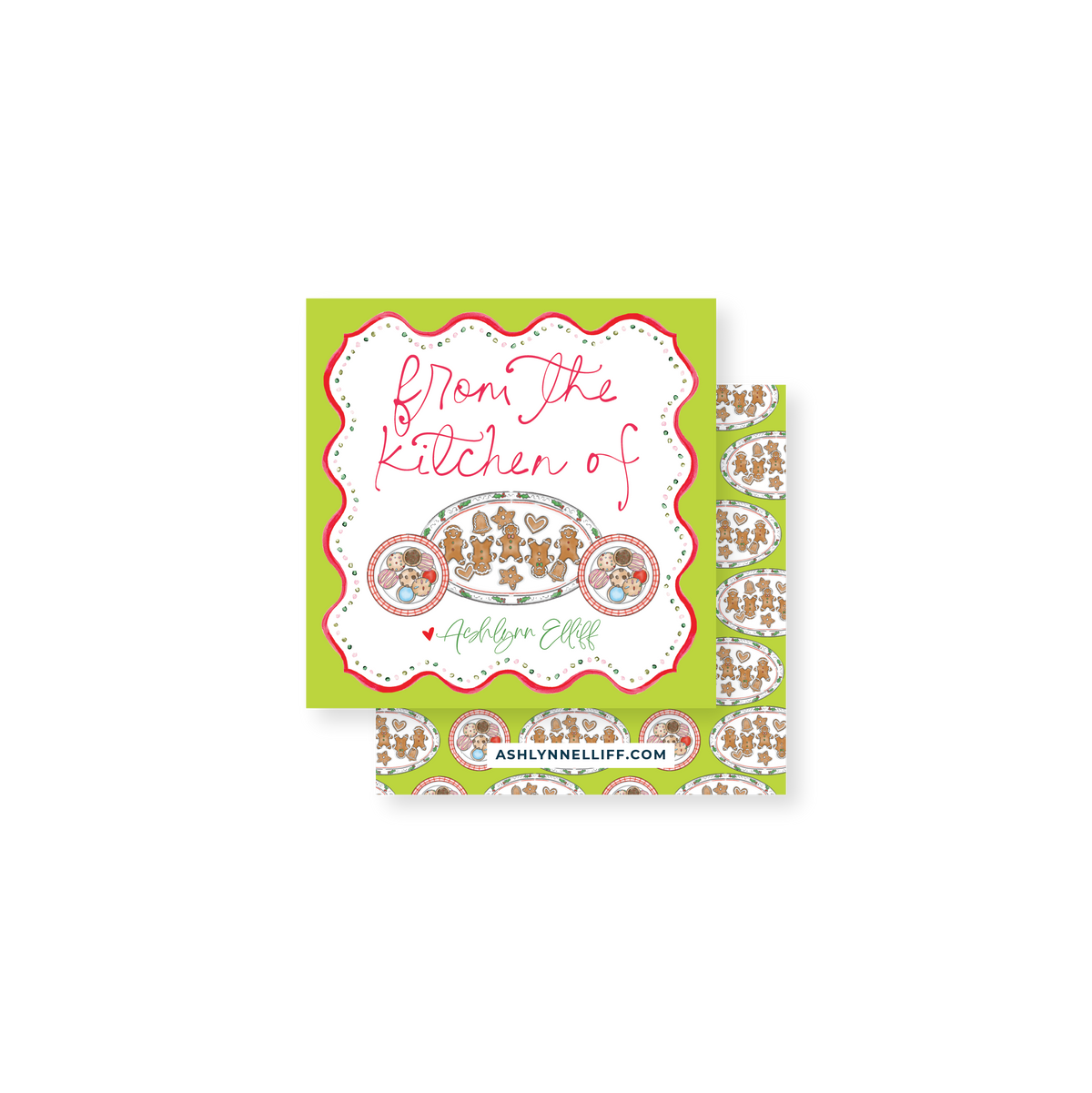 From the Kitchen of (Christmas Cookies) Gift Tag
