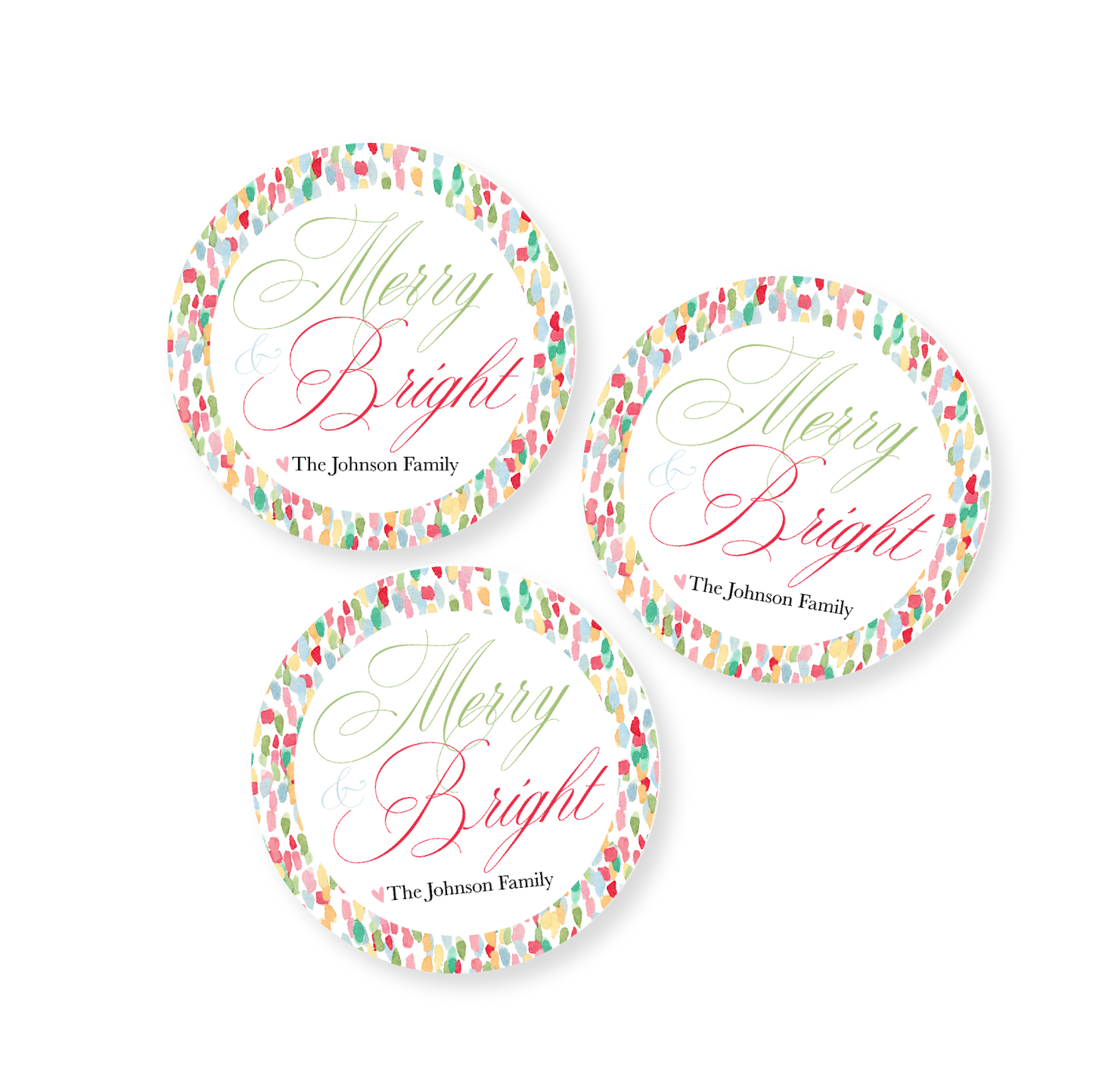 Merry & Bright Holiday Stickers