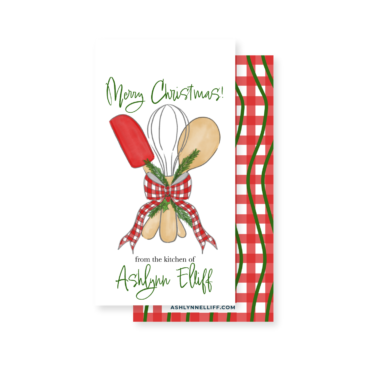 From the Kitchen of Holiday Rectangle Gift Tag