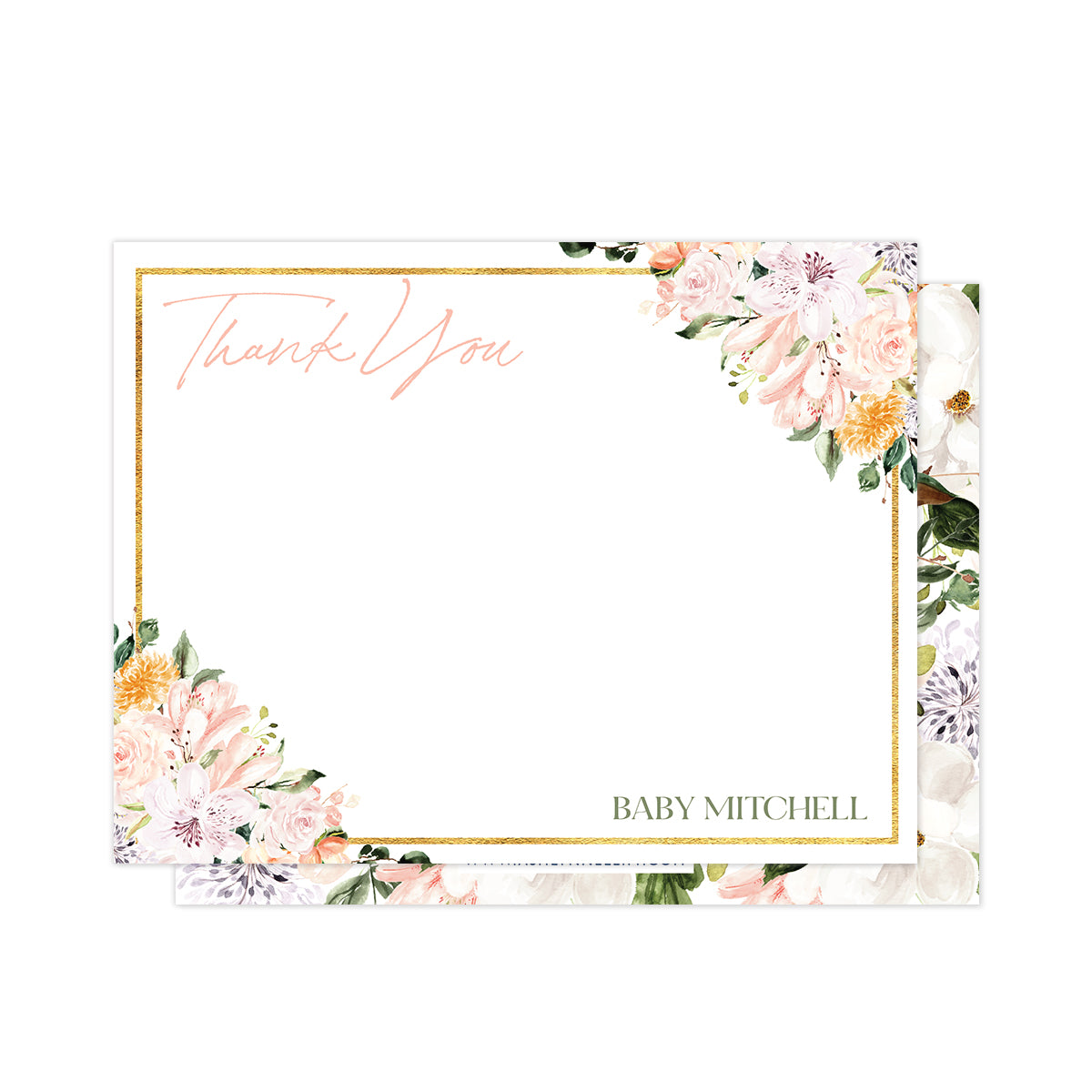 Baby in Bloom Stationery