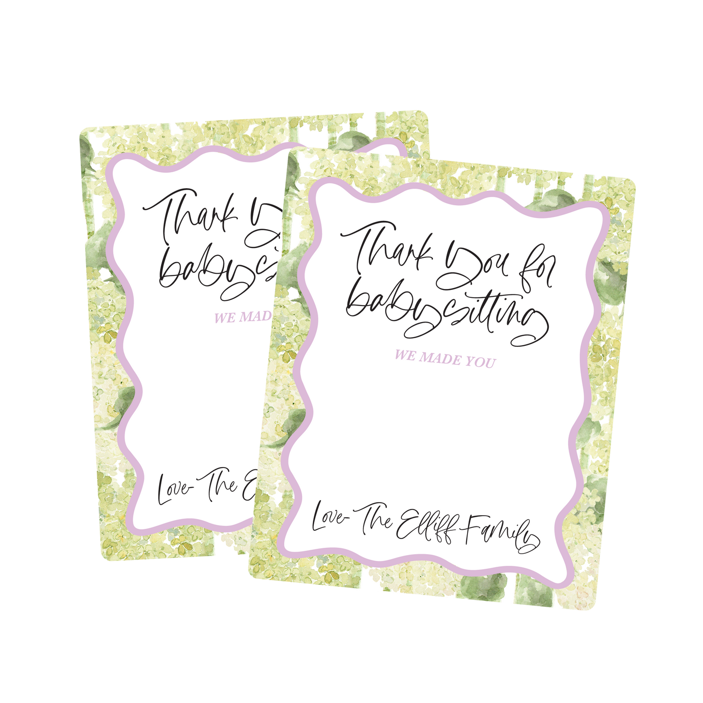 Thank you for Babysitting Food Labels