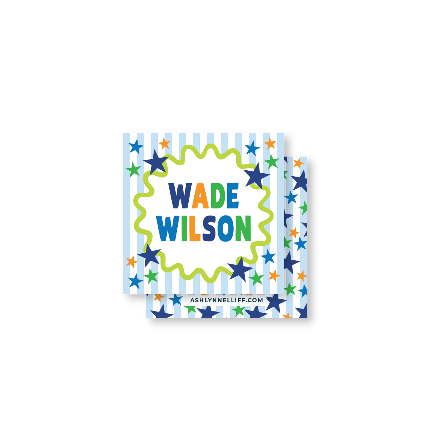 Blue Stars & Stripes Gift Tag