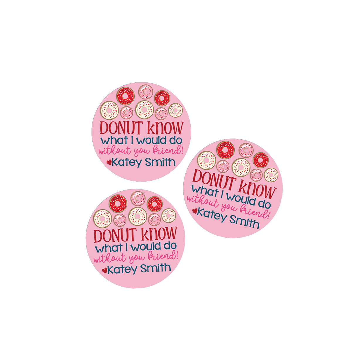 Donut Valentines Day Stickers