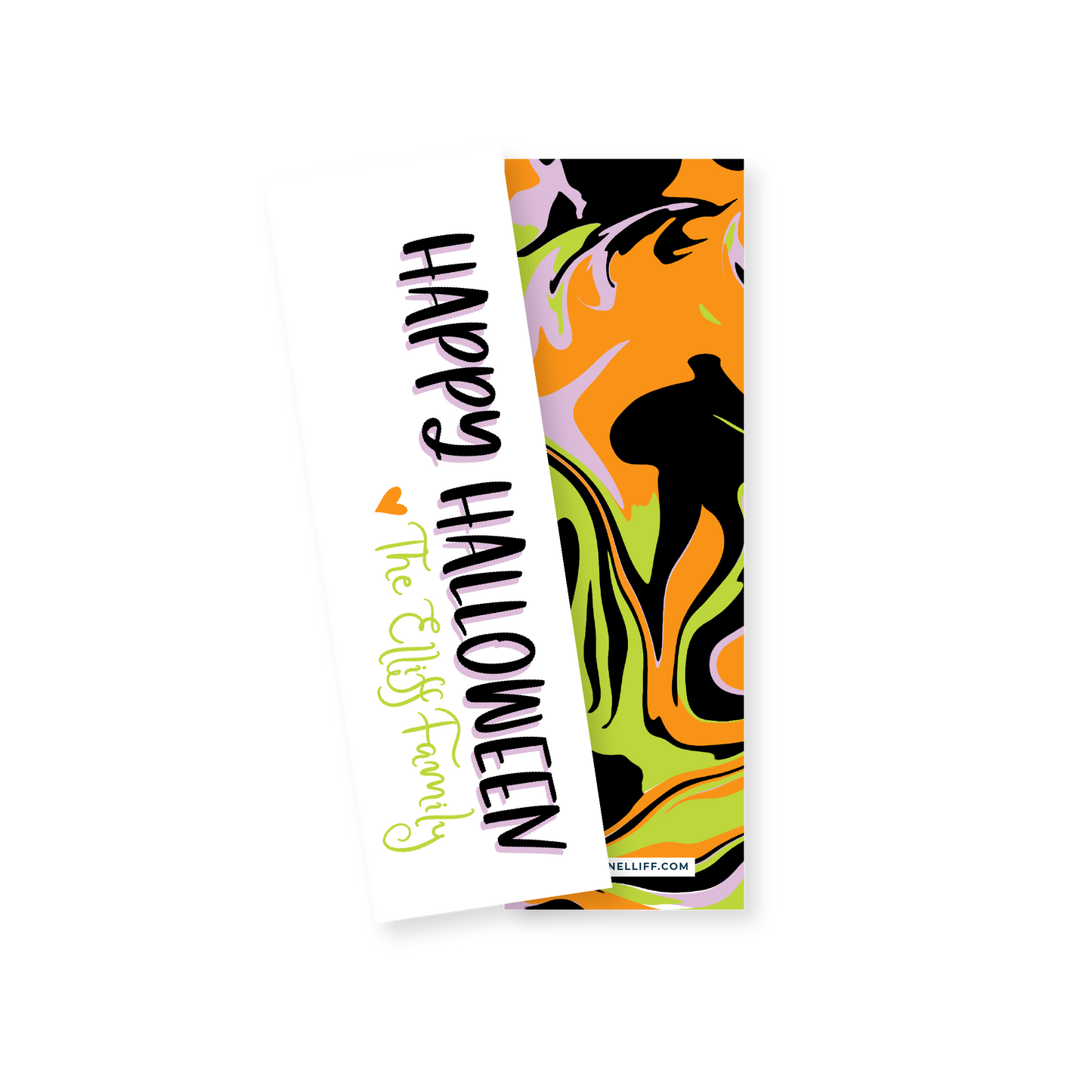 Halloween Marble Extra Skinny Gift Tags