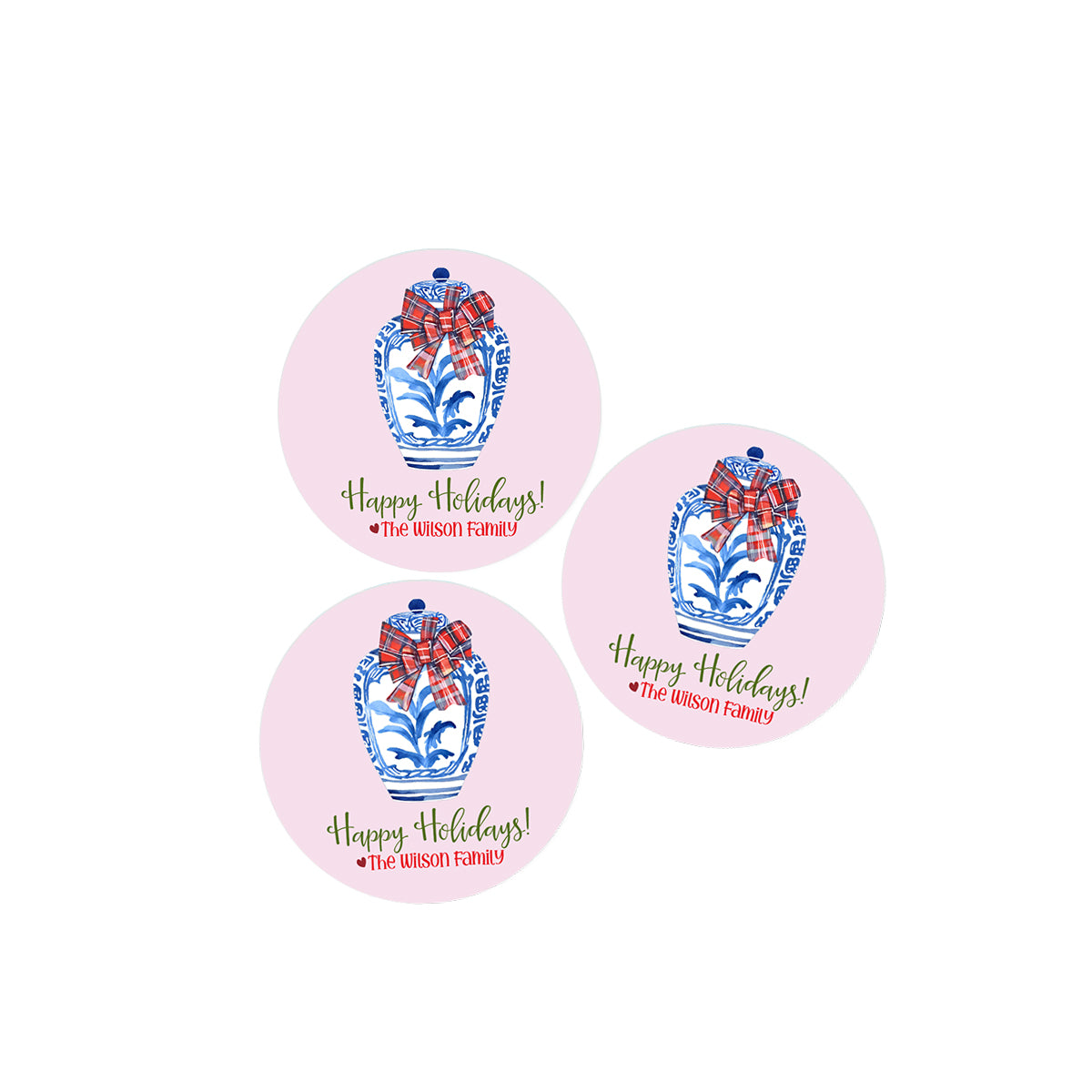Ginger Jar Holiday Stickers