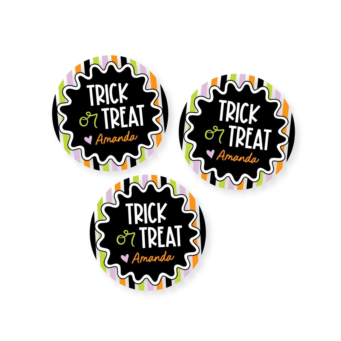 Trick or Treat Halloween Stickers