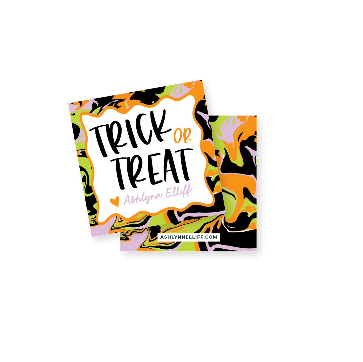 Halloween Marble Gift Tag