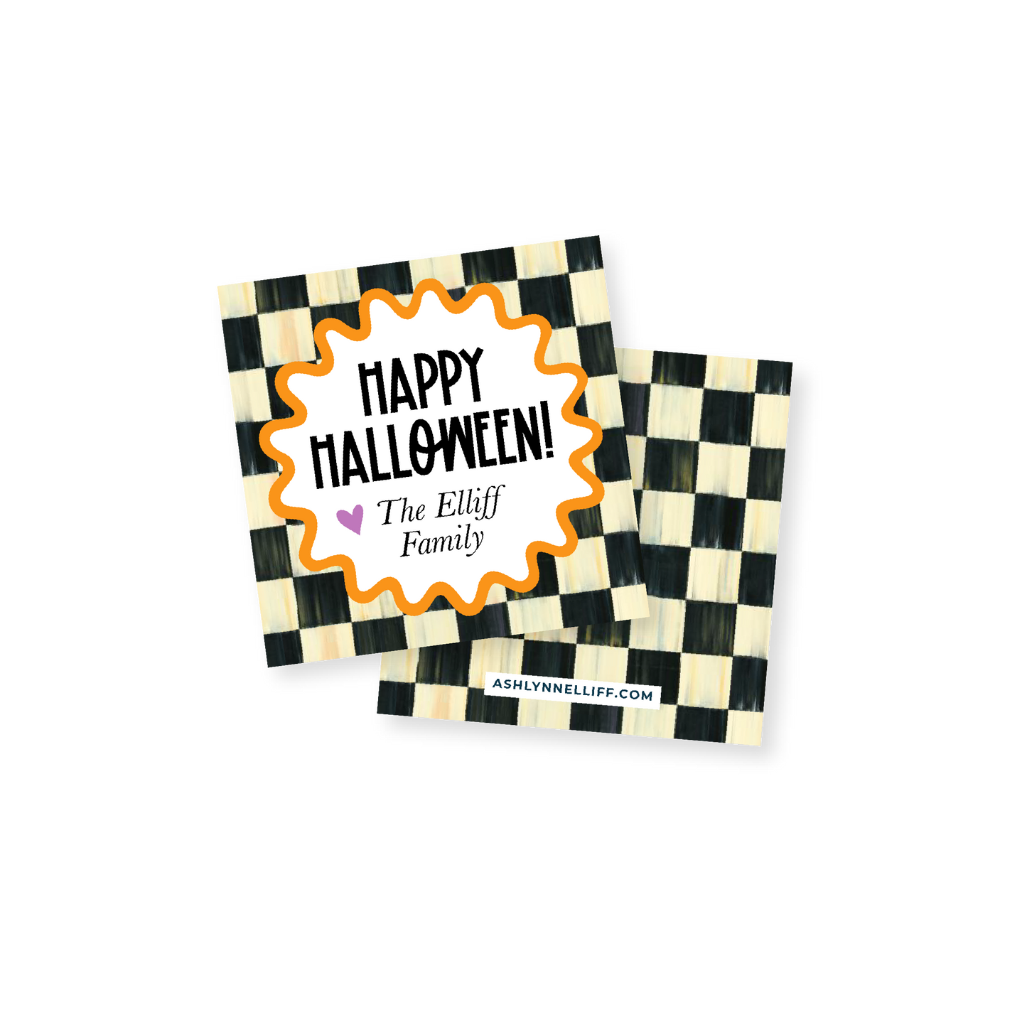 Halloween Check Gift Tag
