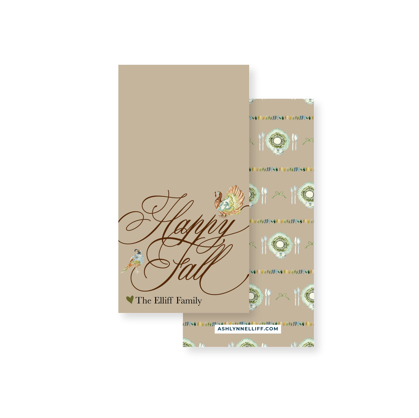 Happy Fall Rectangle Gift Tag