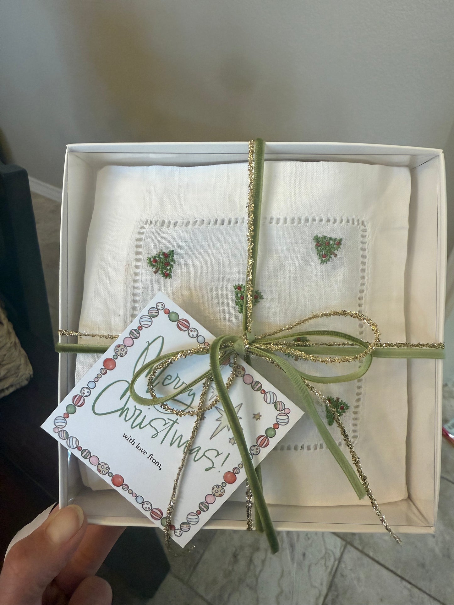 Christmas Tree Cocktail Napkins