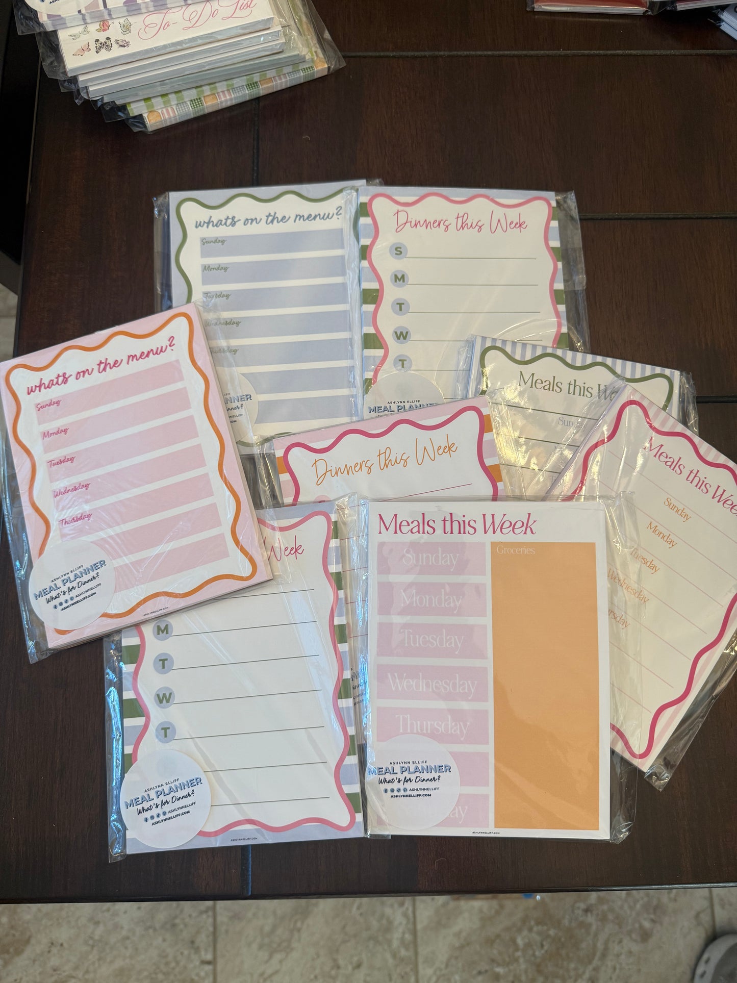 Porch Party - Menu Planner Notepads