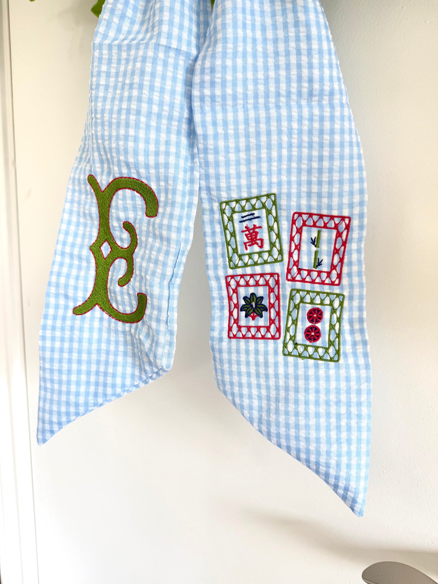 Mahjong Tile Wreath Sash