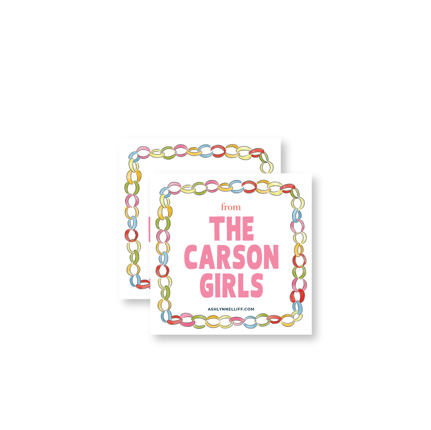Paper Chains A Gift For You Gift Tag