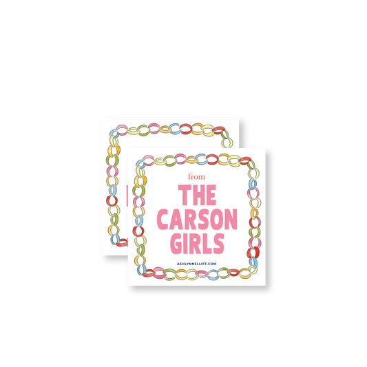 Paper Chains A Gift For You Gift Tag