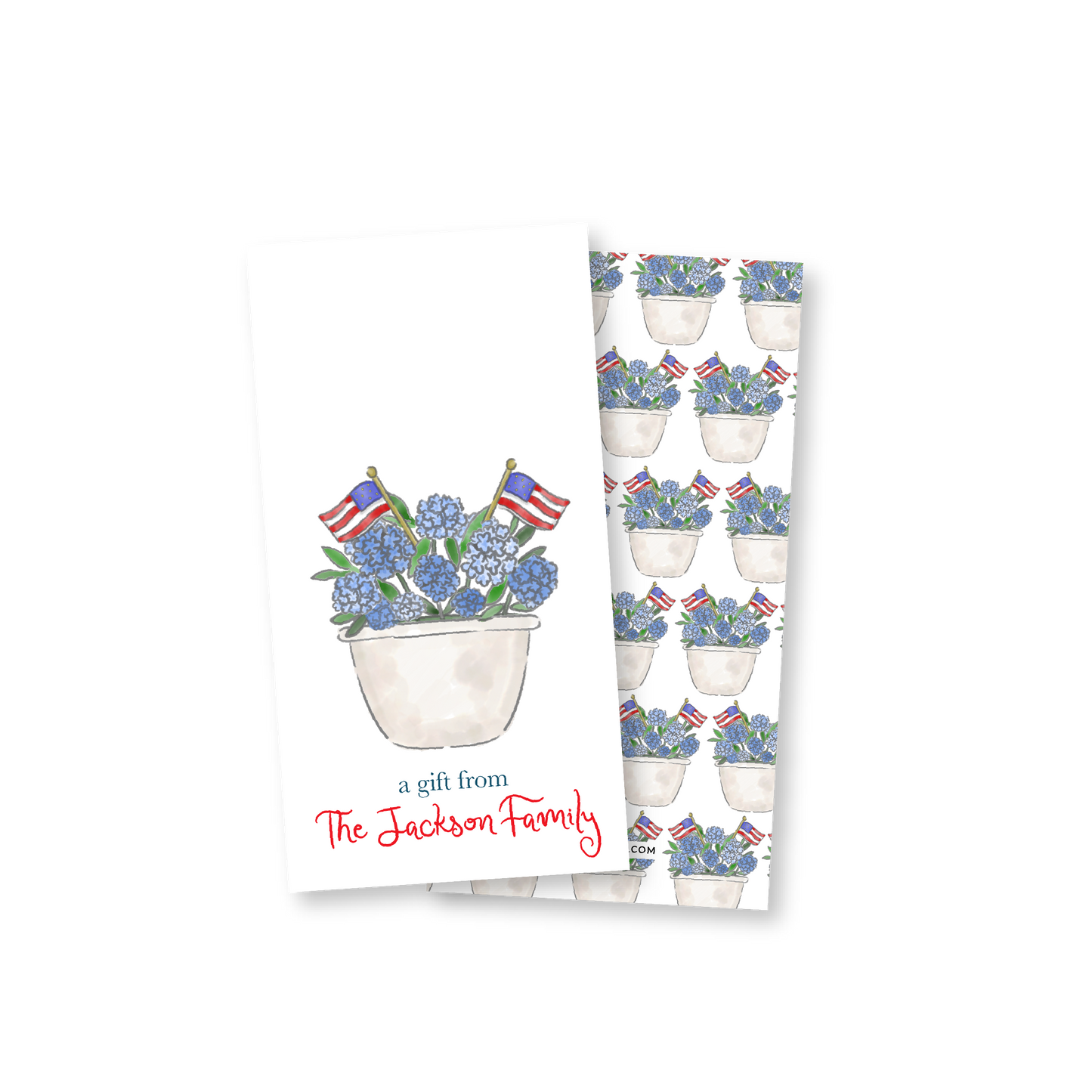 American Rectangle Gift Tag