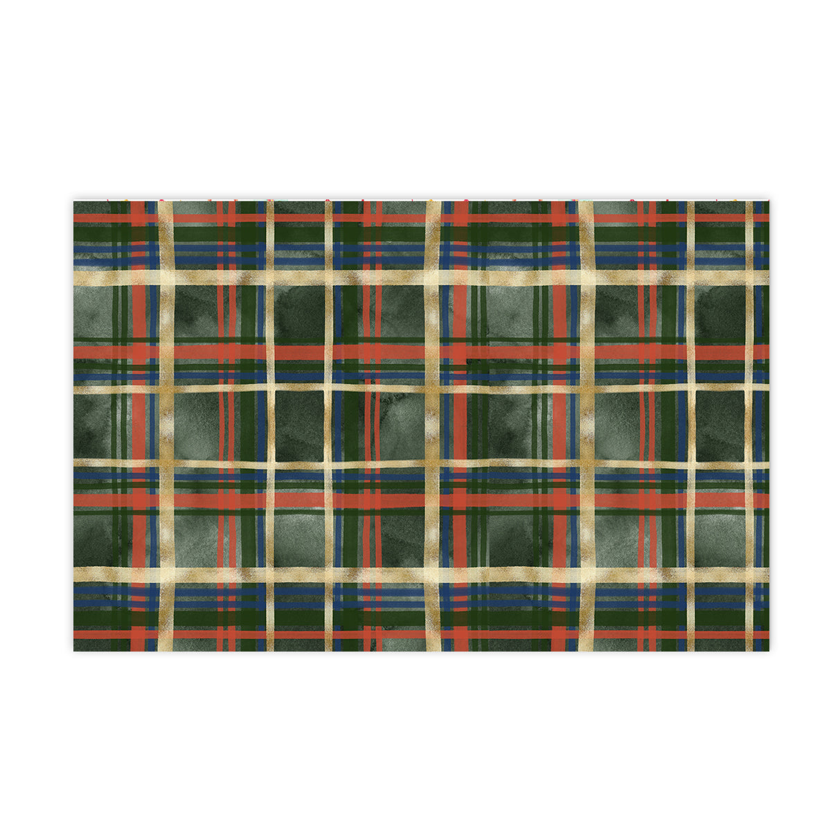 Plaid Holiday Party Placemat