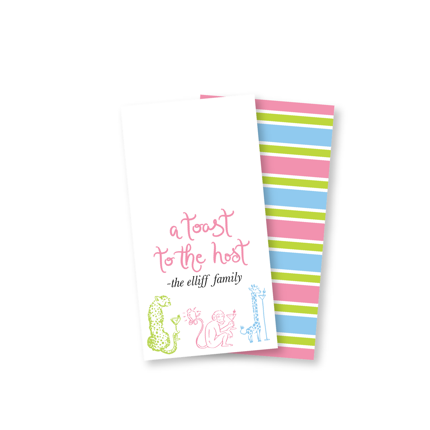 Toast to the Host Rectangle Gift Tag