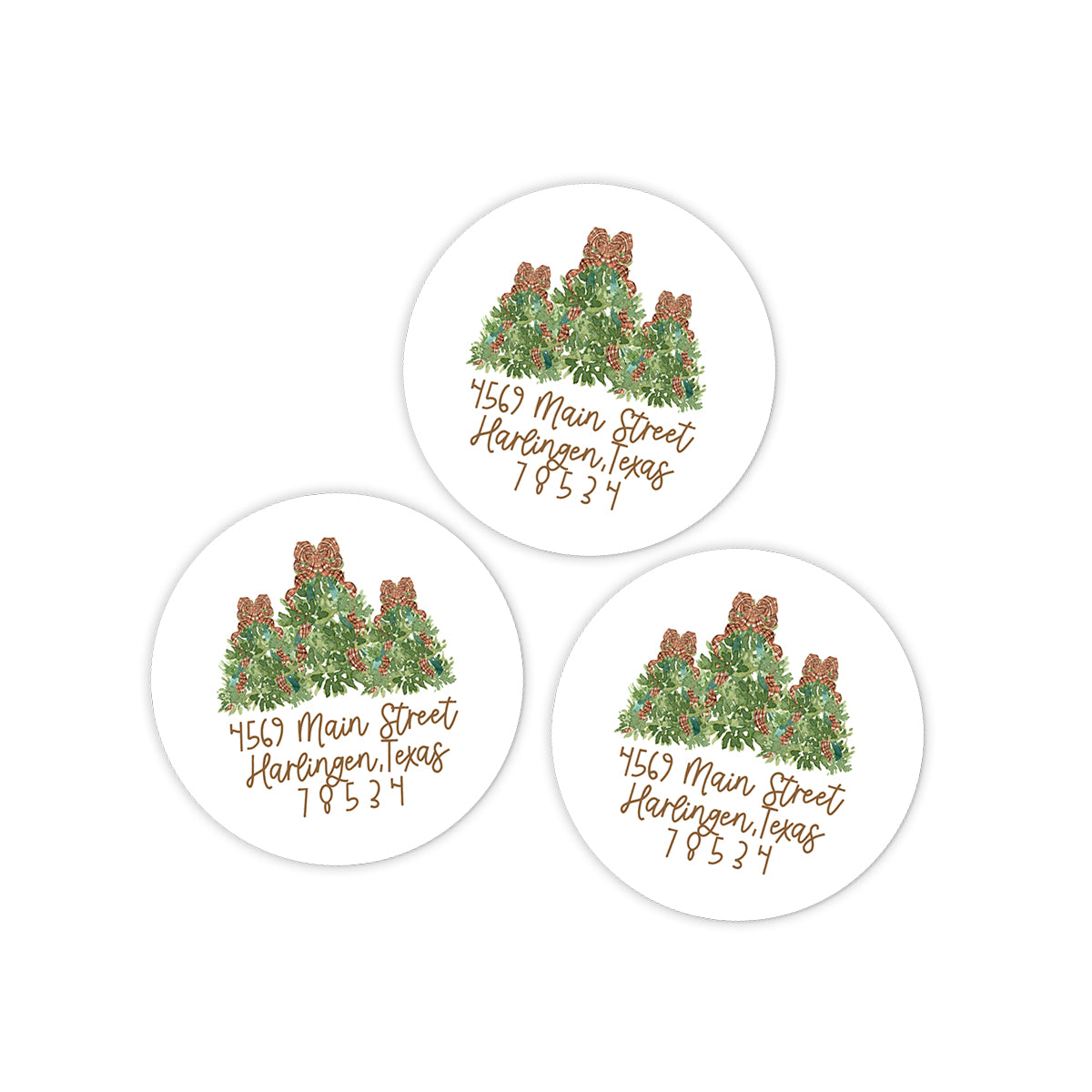 Woodland Return Address Holiday Stickers