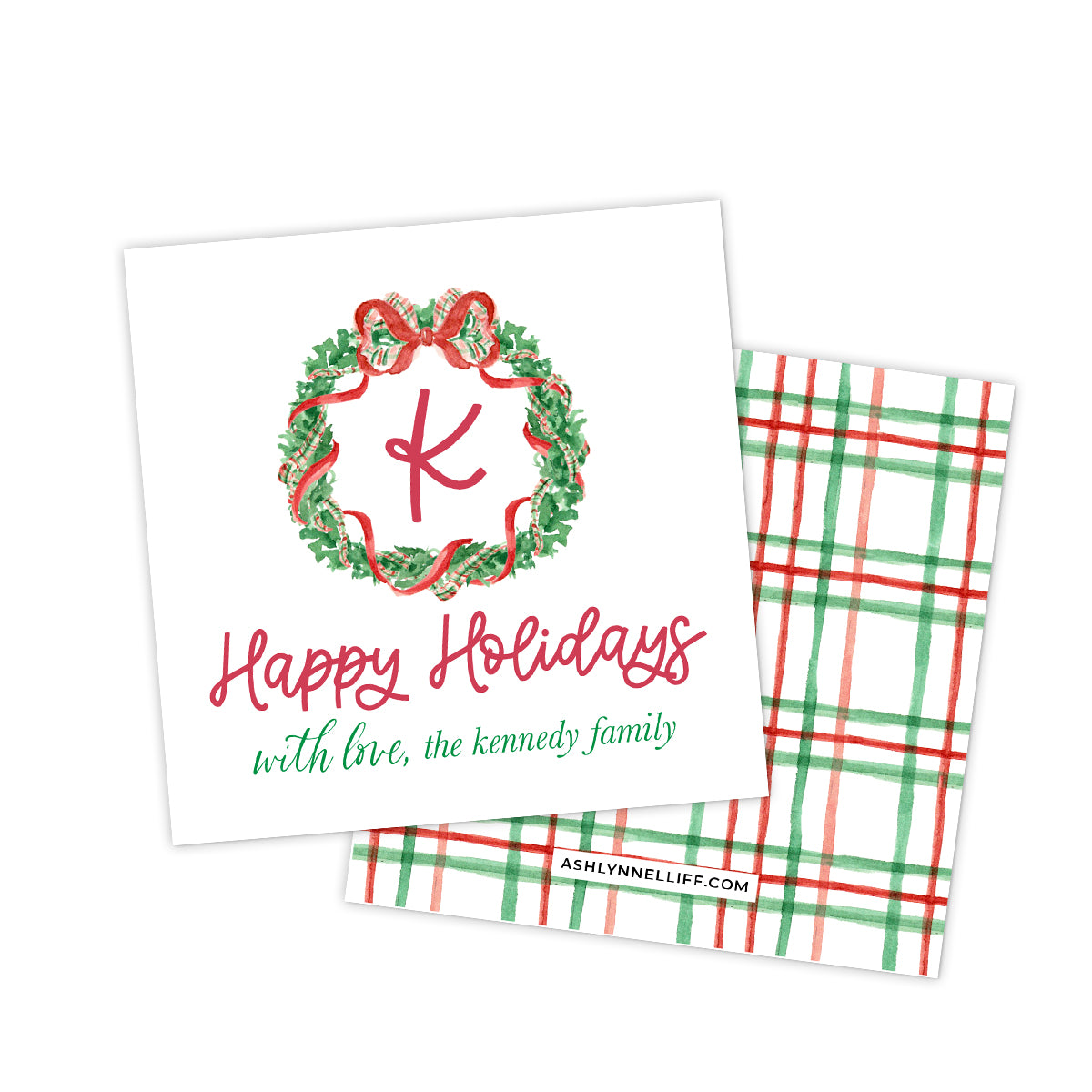 Wreath Holiday Gift Tag