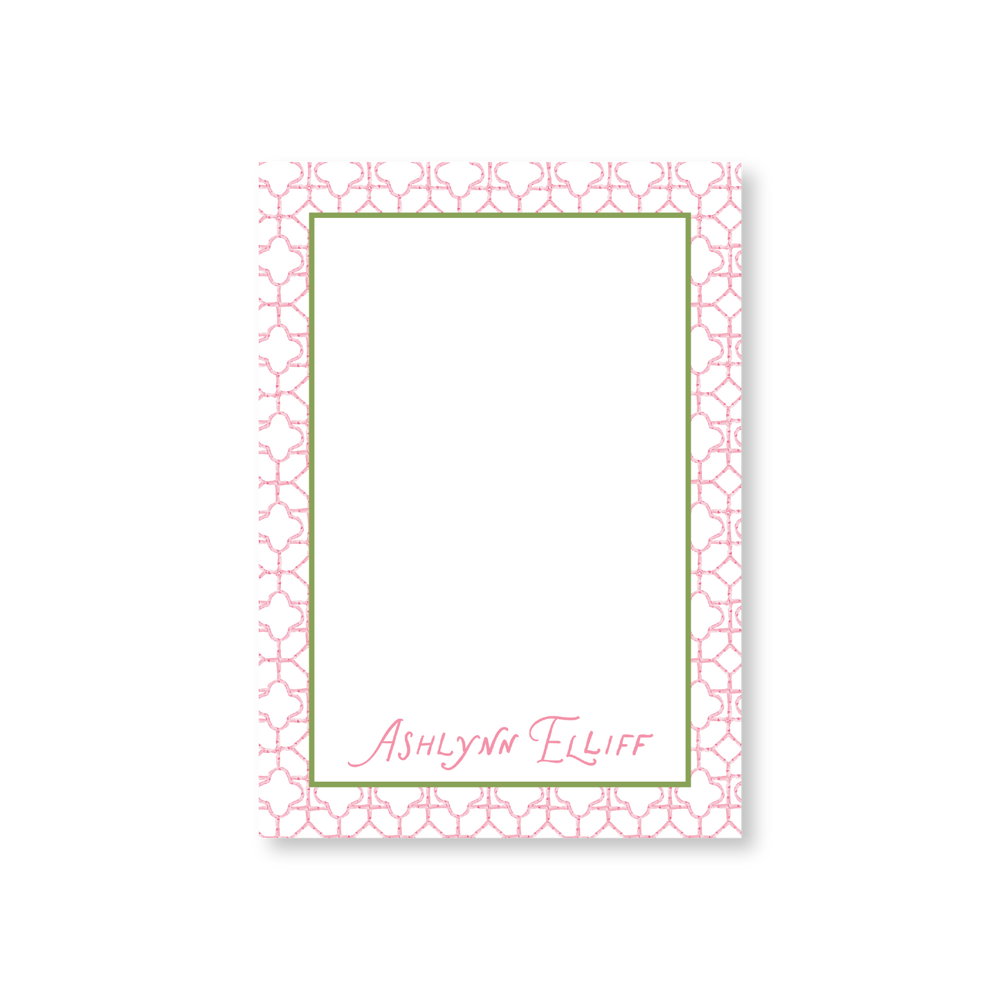 Pink Bamboo Notepad
