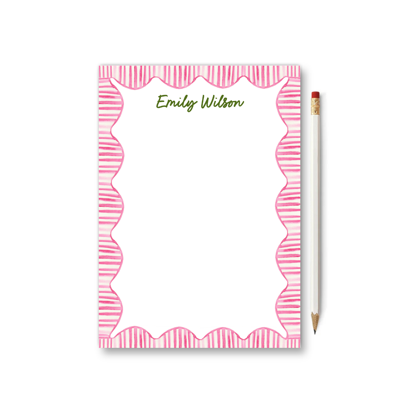 Pink Stripes Notepad
