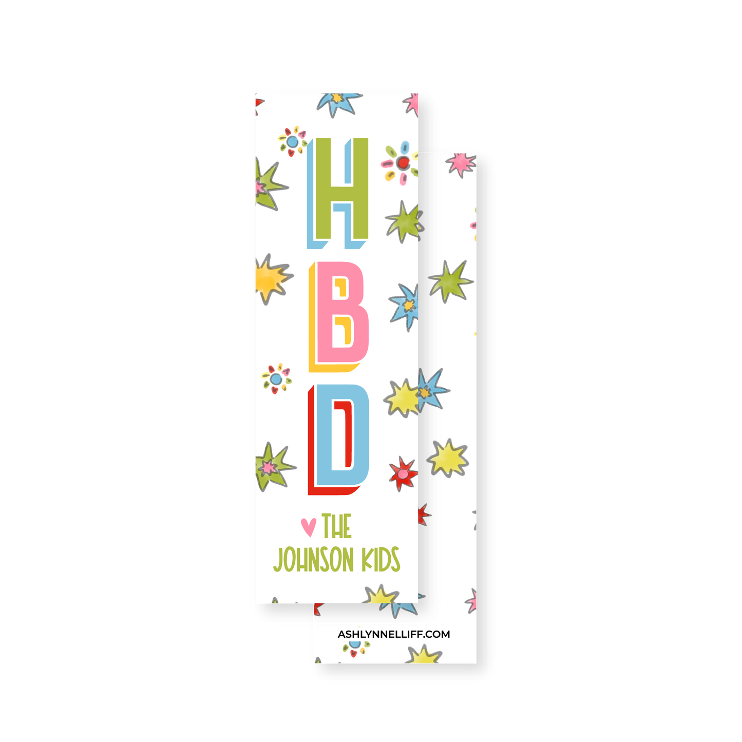 HBD Extra Skinny Gift Tags