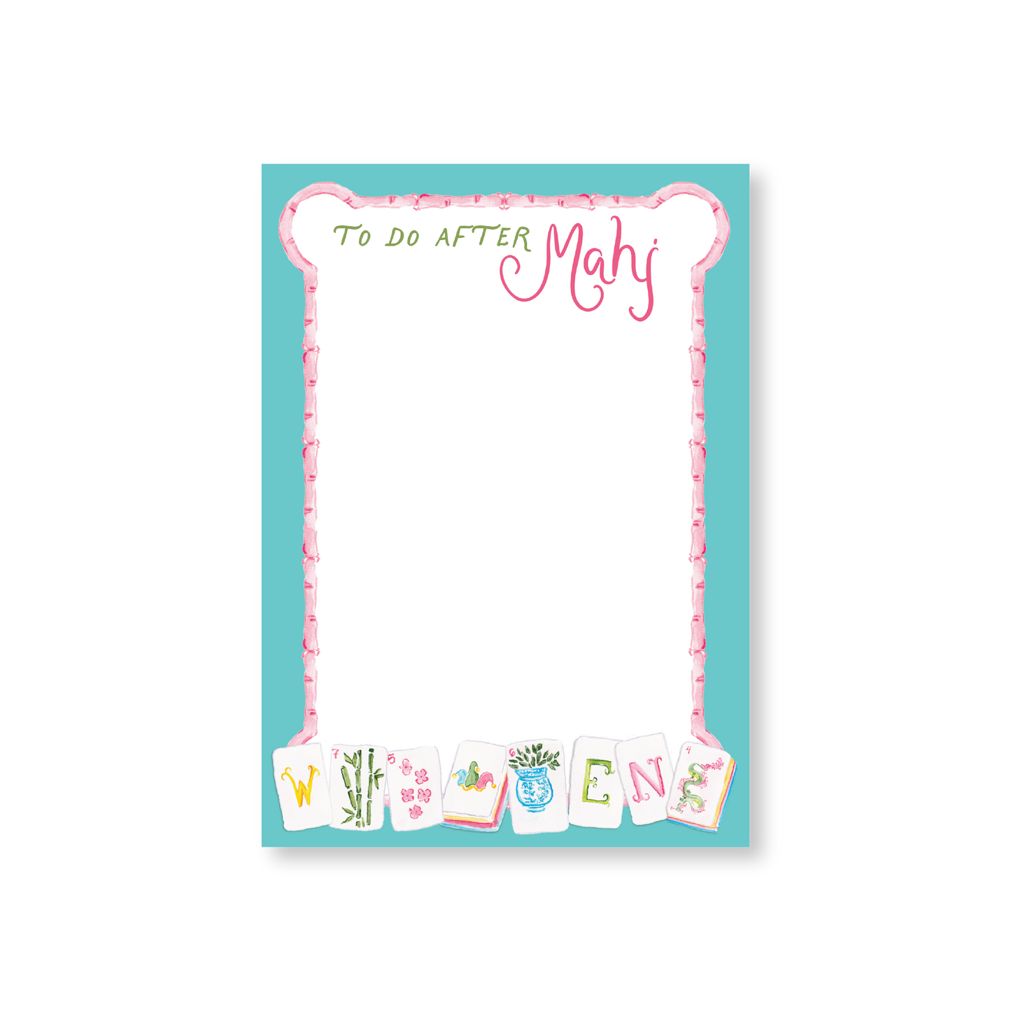 To Do After Mahj Tiles Notepad