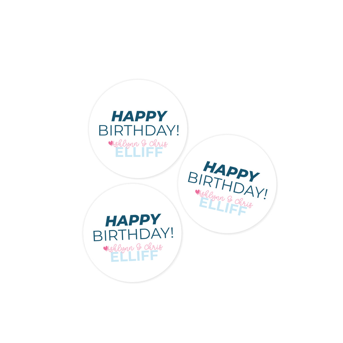 Happy Birthday Stickers