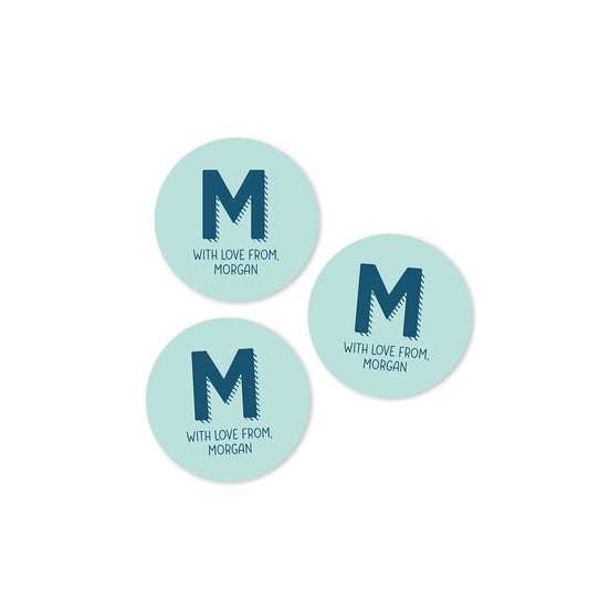 Initial Family Stickers
