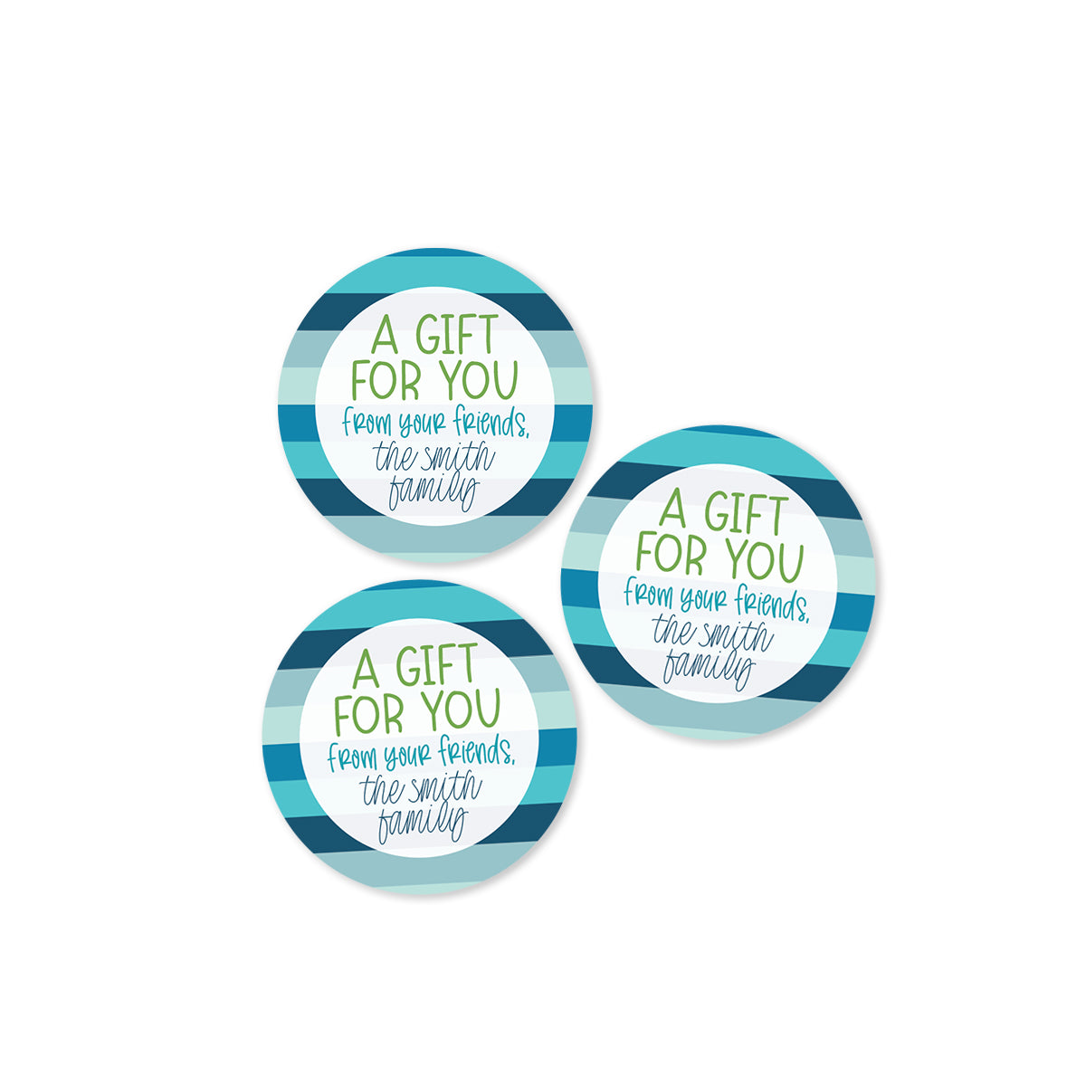 A gift for you (Striped) Stickers