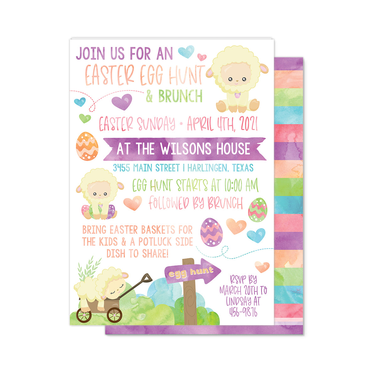 Easter Egg Hunt Party Invitation