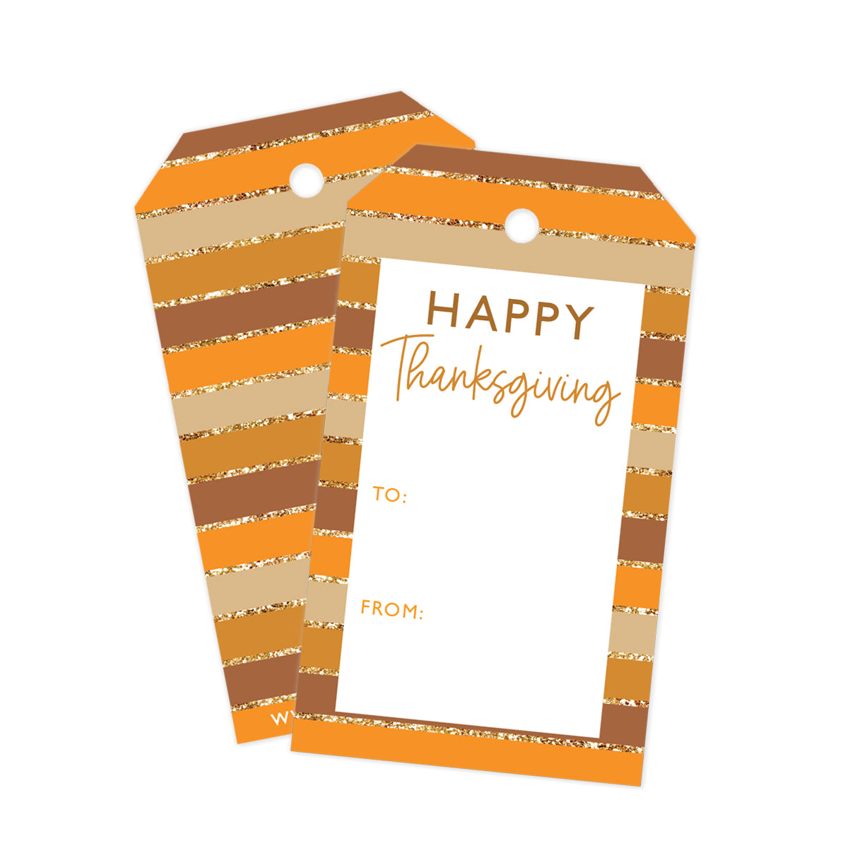 Fall Stripes Gift Tags