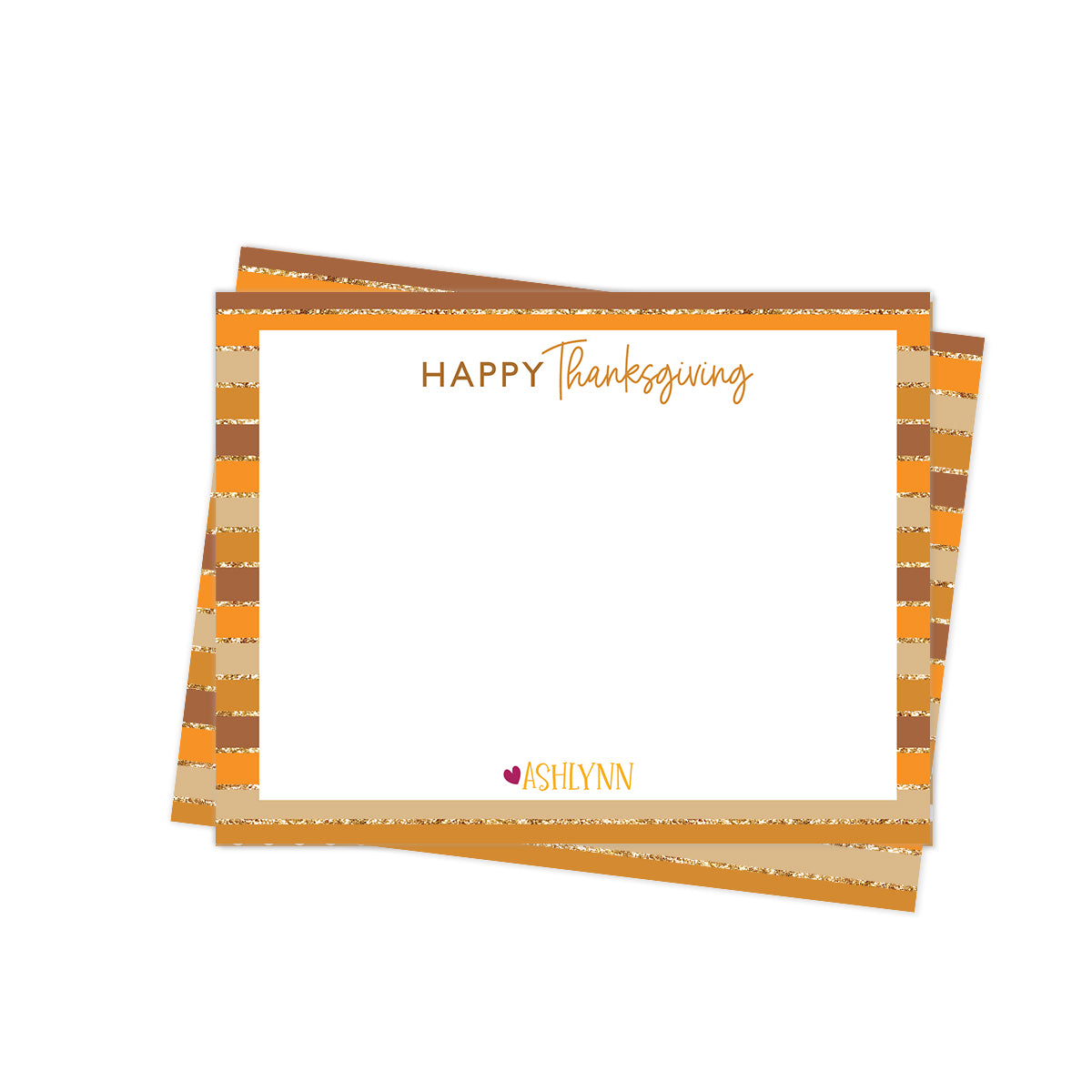Fall Stripes Stationery