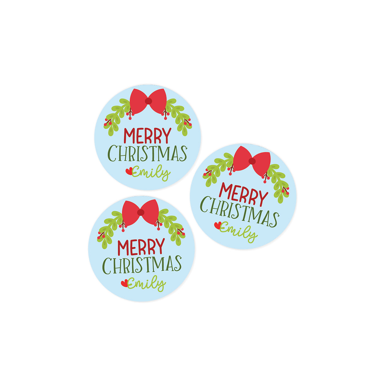 Floral Christmas Stickers