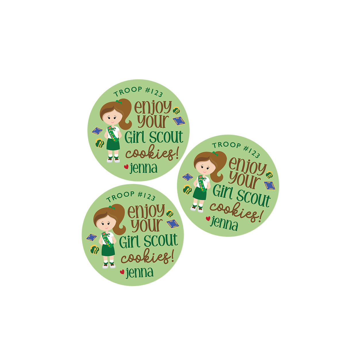 Girl Scout Cookie Stickers