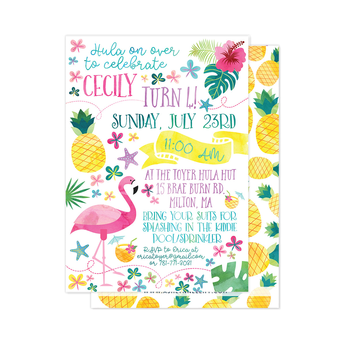 Hula Party Invitation