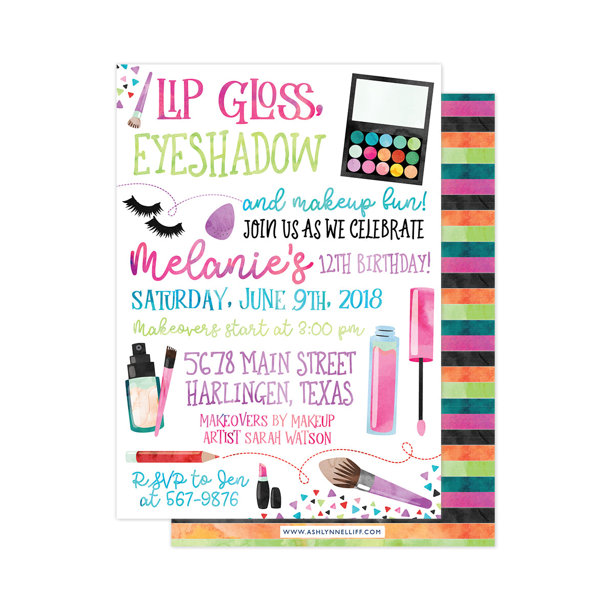 Makeup Party Invitation