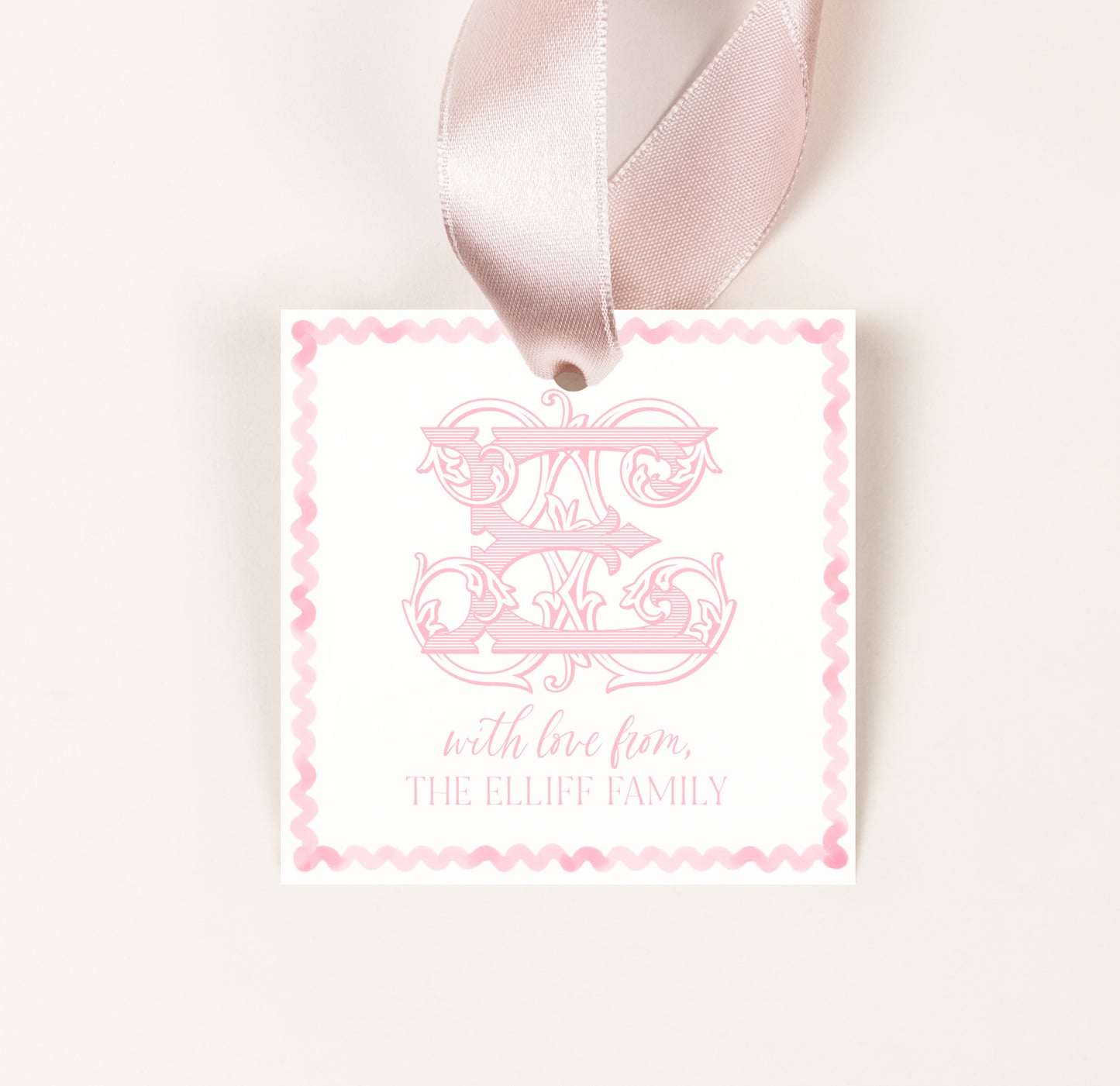 Monogram Everyday Gift Tag