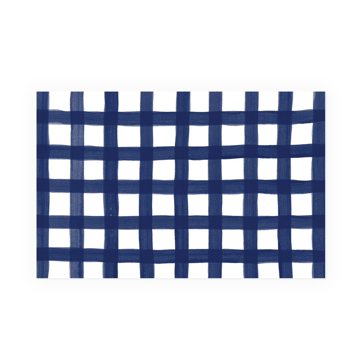 Navy Gingham Party Placemat