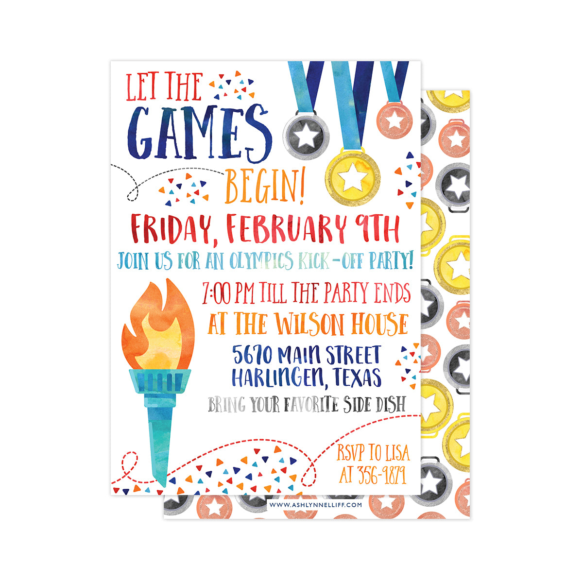 Olympics Party Invitation