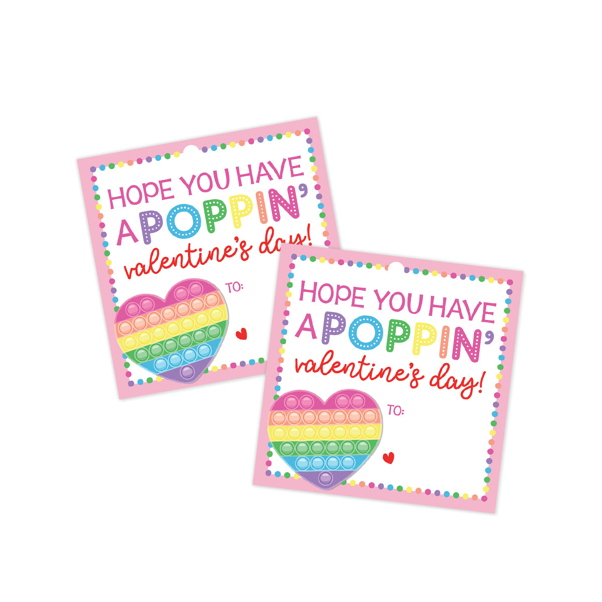 Poppin' Valentines Tag